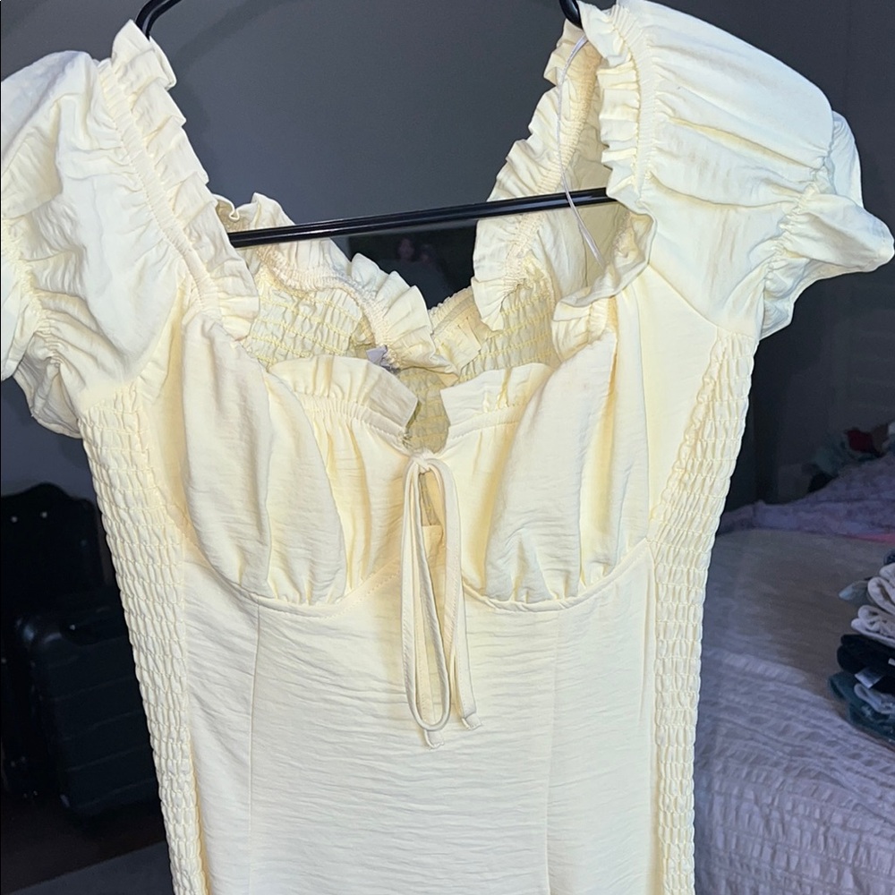 Love Tree Cream Mini Dress